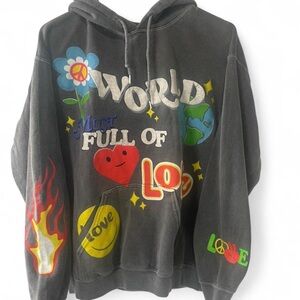 PacSun Grey Graphic Hoodie